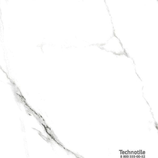 Плитка керамогранит Нейва ГР390 Белый полированный