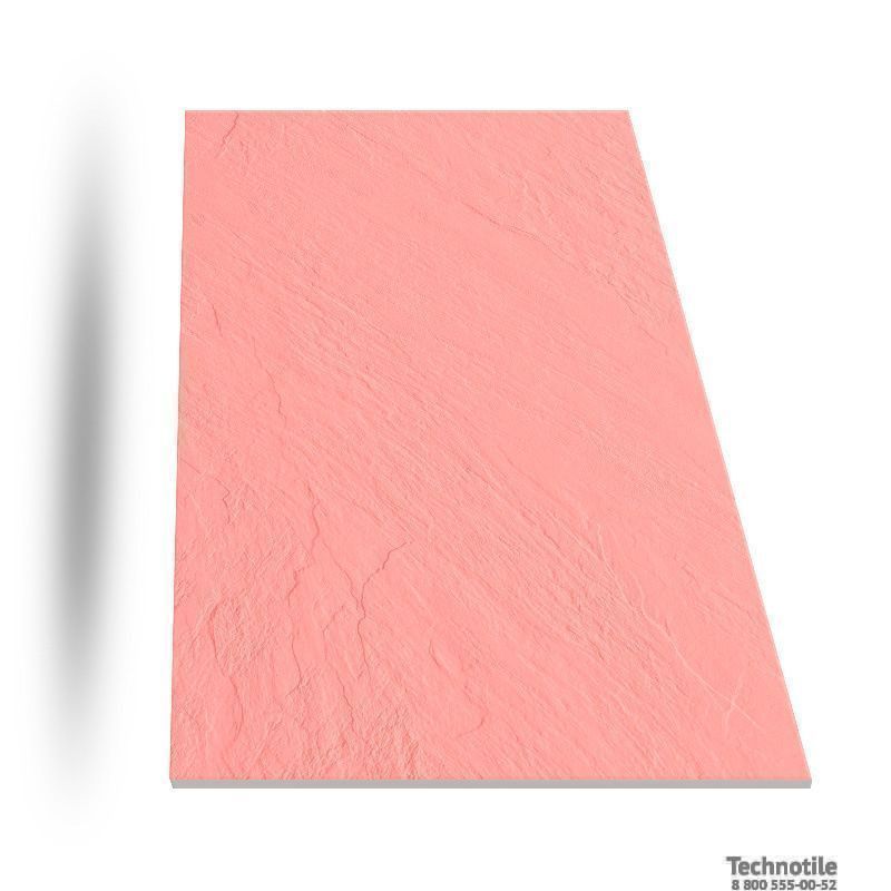 Плитка керамогранит Моноколор UF018 Красный рельеф