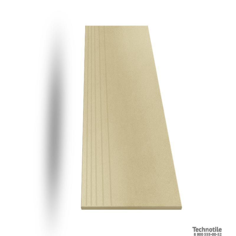 Ступень керамогранит Моноколор UF011 Желтый матовый