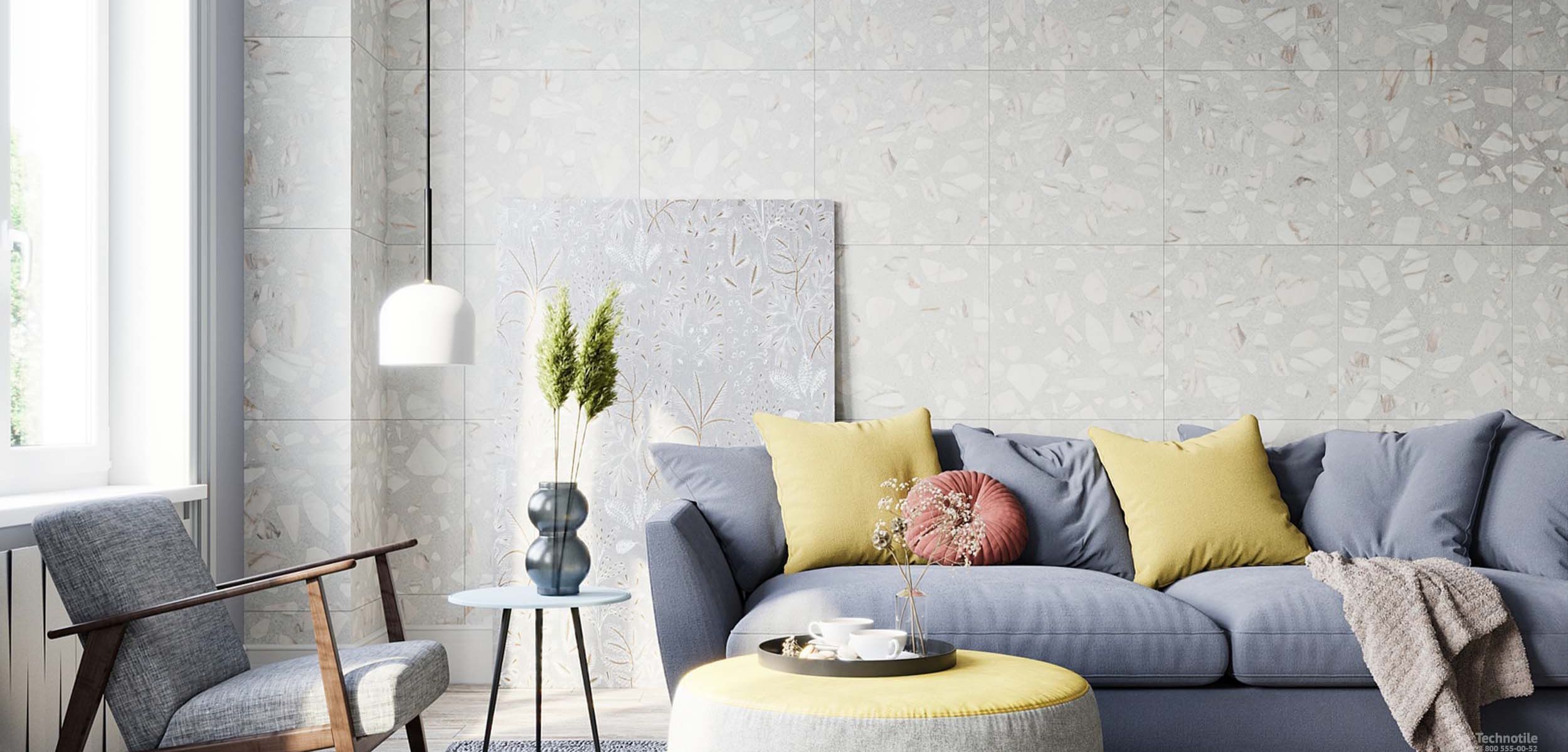 Плитка керамогранит Арти AT01 Серый матовый