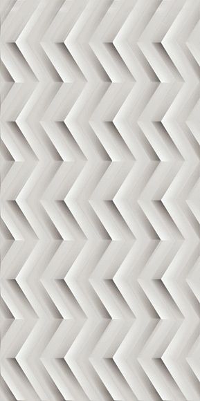 Плитка керамическая 3D White Wall Chevron матовый