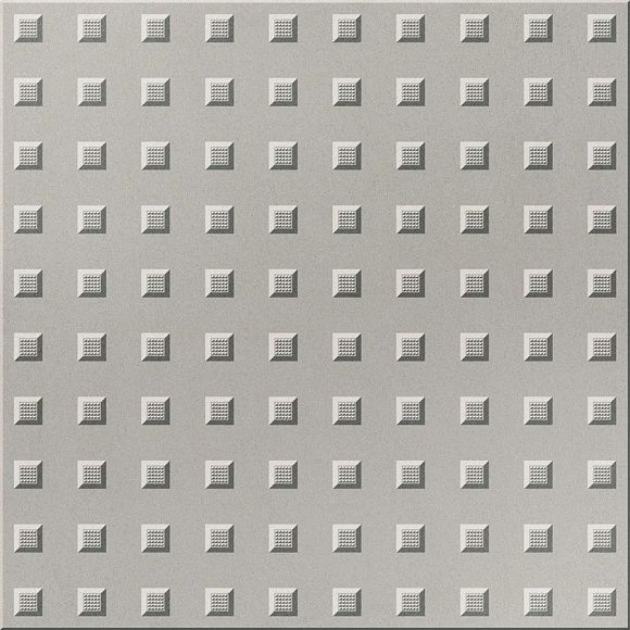 Плитка керамогранит Моноколор UF002 Светло-серый антискользящий Квадро