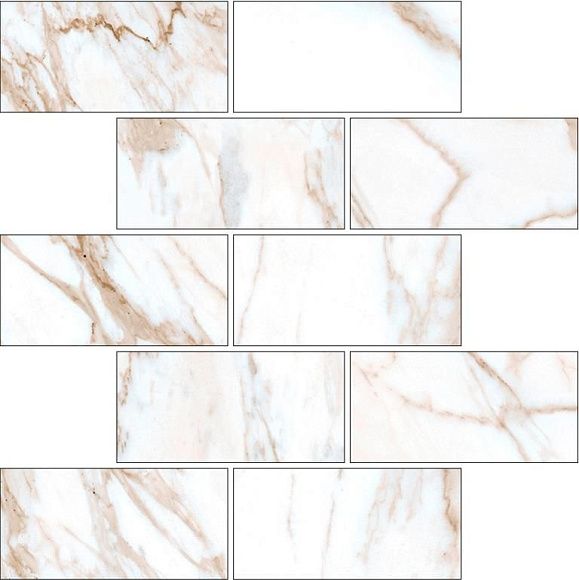 Мозаика m13 керамогранит Marble Trend К-1001 Калакатта голд лаппатированный