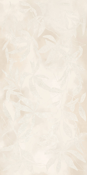 Плитка керамогранит ArtWall Цветы Слоновая Кость матовый