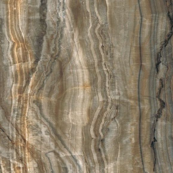 Плитка керамогранит Граните Оникс Коричневый полированная глазурь